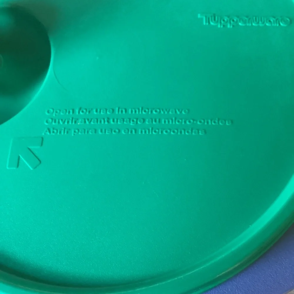 Tupperware Crystal Wave Plus 3 compartment dish with vented lid